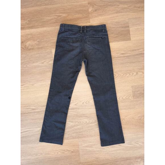 Volcom Big Boys Frickin Modern Stretch Pants - Dark gray size 28/14 - Picture 3 of 3